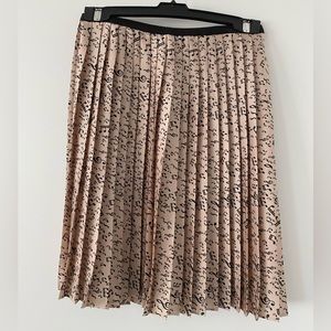 Pleated Skirt with music notes - Silk - Pleated